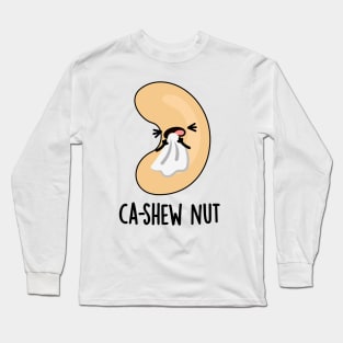 Ca-shew Funny Sneezing Cashew Nut Pun Long Sleeve T-Shirt